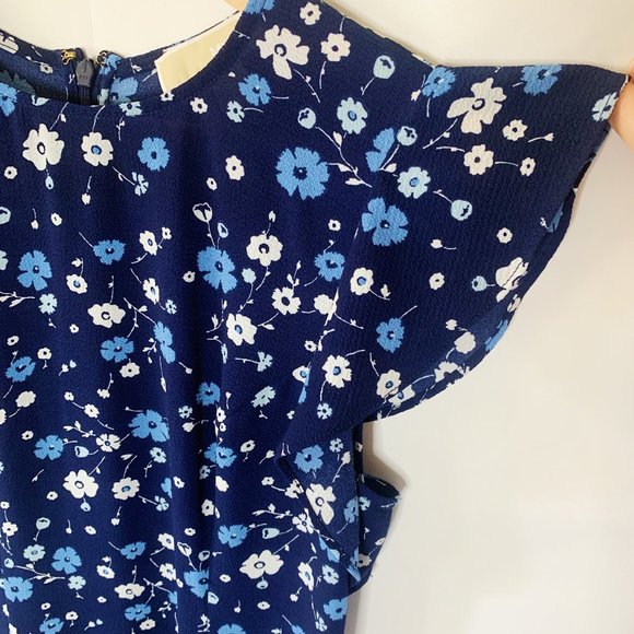 Michael by Michael Kors Blue Floral Dress Size S - Picture 7 of 7